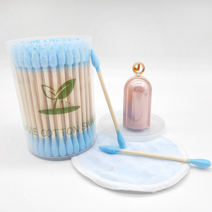 Coton-tiges en bambou coloré réutilisables pour le maquillage, nettoyage quotidien professionnel - Product Image 4