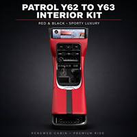 Pour Nissan Patrol Y62 à Y63 : Boîte d'accoudoir en cuir pour console centrale, kit de mise à niveau du tableau de bord et de l'intérieur