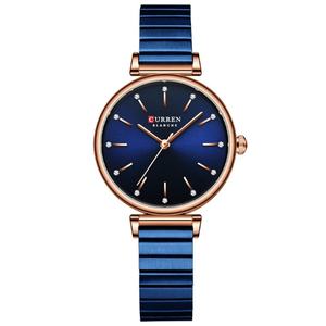 Montre pour femme de luxe personnalisée haut de gamme en acier inoxydable avec cadran en verre, pointeur, étanche, quartz, style sportif et professionnel - Product Image 4