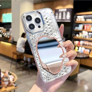 เคสโทรศัพท์แบบกระจกแต่งหน้าสุดหรูสำหรับ iPhone 16 Funda iPhone 15 11 12 13 14 16 Pro Max IPhone11 เคสป้องกันดีไซน์พิเศษทันสมัย - Product Image 5