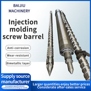 Vente en gros BAIJIU Marque Haute Résistance 38CrMoAIA Alliage Moulage Par Injection Vis Baril PP PC PVC <span class=keywords><strong>Plastique</strong></span> Comprend <span class=keywords><strong>Buse</strong></span> De Rechange - Product Image 4