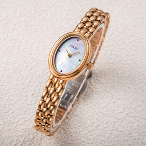 Montre ovale pour <span class=keywords><strong>femme</strong></span> avec logo personnalisé OEM ODM, montre-bracelet à quartz en acier inoxydable, montre de luxe étanche pour <span class=keywords><strong>femme</strong></span>, idéale pour un cadeau - Product Image 1