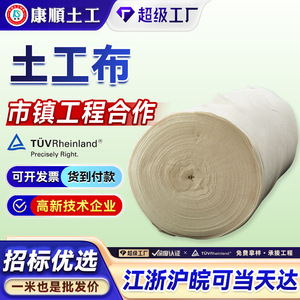 Non-Woven Geotextile Polyester 100g To 800g For Slope Protection And Dust Control - Product Image 5
