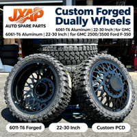 JAXP 22 24 26 28 30 pouces Roues forgées Dually 8x170 8x200 10x225 pour Ford F350 GMC 3500