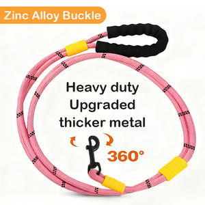 高品質卸売快適な引っ張らない犬用首輪とリードセット、ウェビングソフトライニング、小型犬ペット用リード - Product Image 3