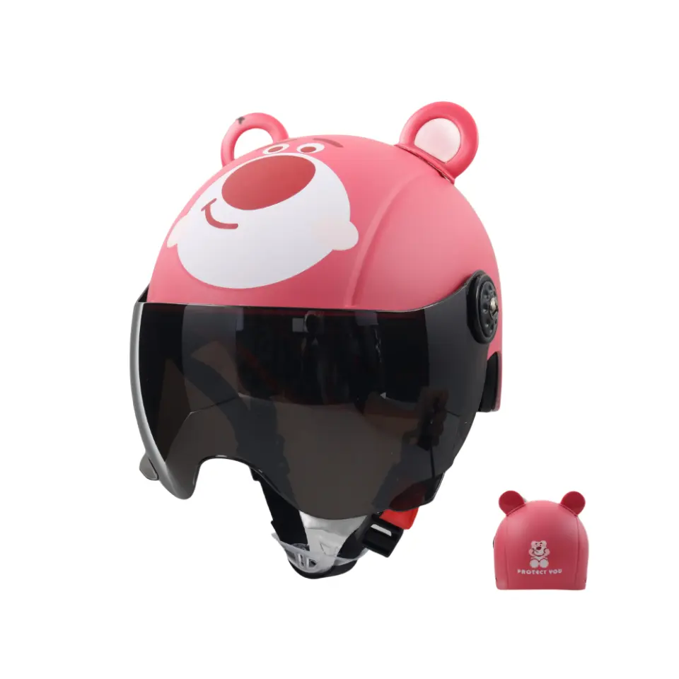 Casco ajustable para niños, casco cruzado ABS para niños, casco de seguridad deportivo para niños, niños pequeños