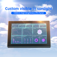 Panel PC industriel tout-en-un personnalisé de 10.1 pouces avec écran tactile Android haute luminosité 1000 nits montable