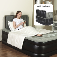 Matelas pneumatique à remplissage rapide portable King Size avec pompe automatique Lit gonflable pliable pour couple
