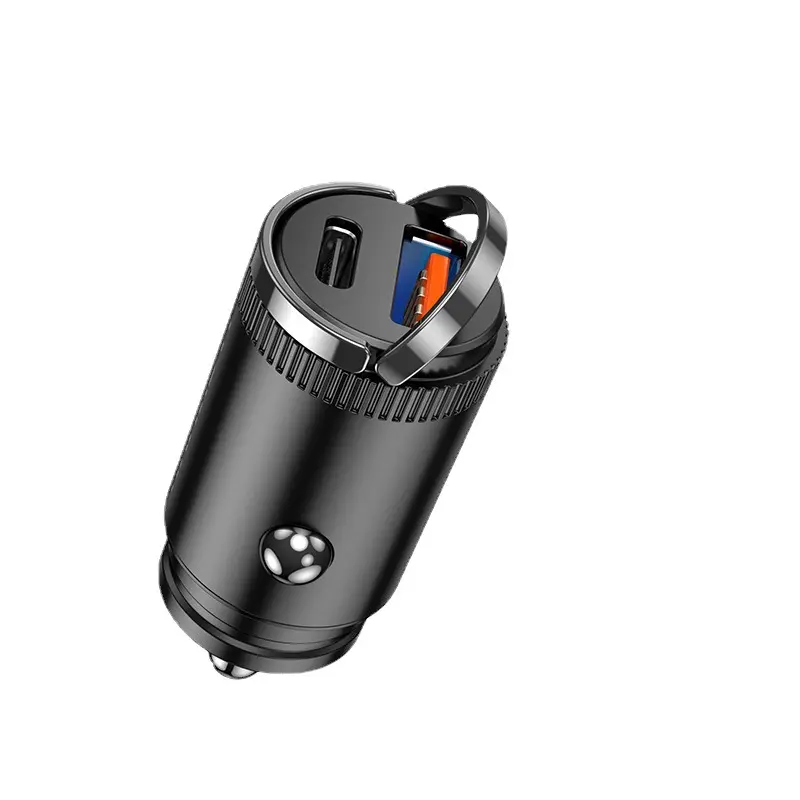 Chargeur de batterie de voiture Portable intelligent 12V 24V prise de Conversion allume-cigare de voiture USB 30W PD USB chargeur de voiture rapide