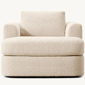 Ensemble <span class=keywords><strong>de</strong></span> canapés Rhoohill personnalisés en <span class=keywords><strong>tissu</strong></span> bouclé <span class=keywords><strong>de</strong></span> luxe RH, style rétro, pour salon, villa, canapé 3 places - Product Image 5