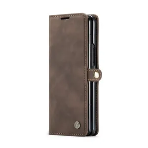 2023 Caseme Nieuwe Matte Textuur Portemonnee Telefoon Hoesje Voor Google Pixel Vouwen Voor Samsung Z Fold4 Fold5 Retro Stijl Hoesje