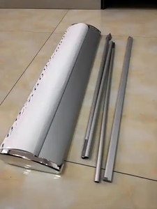 Cuộn lên hiển thị xách tay 80*200 cm kéo biểu ngữ phương tiện truyền thông nhôm hiển thị đứng 80x180cm có thể thu vào Roll-up quảng cáo hiển thị - Product Image 3