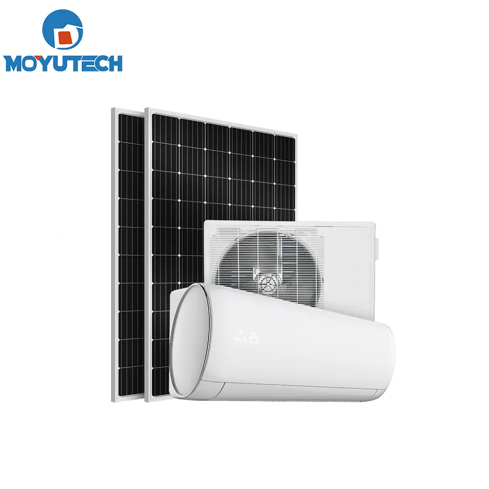 Moyu Solar Window AC DC Power Hybrid Split Wall Mounted Type Conditioning System Unit Inverter Solar Air Conditioner