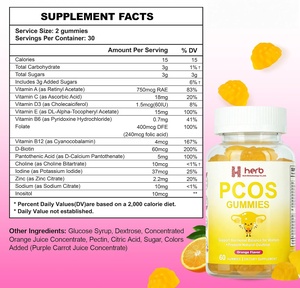 Gomitas para el Síndrome del Ovario Poliquístico (SOPP) para Adultos, Desintoxicación Uterina, Equilibrio Hormonal, Alivio del Malestar Menstrual, Gestión de la Energía, Apoyo para el Sueño - Product Image 2
