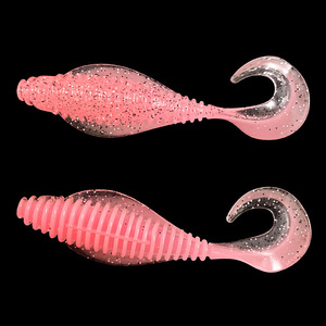 Umpan Lunak Curltail <span class=keywords><strong>Grub</strong></span> Air Asin Tenggelam Bercahaya untuk Memancing 8cm 10.5cm - Product Image 4
