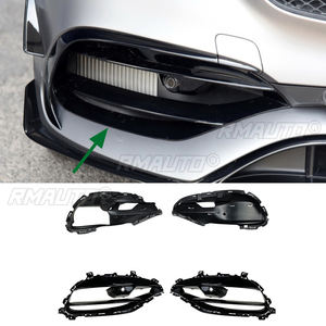 Grille de protection des phares antibrouillard avant de voiture noire brillante pour Mercedes-Benz CLS-Class C218 CLS260 300 AMG 2015 2016 2017 Car Styling - Product Image 1