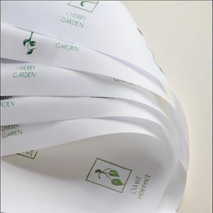 Yüksek kalite beyaz özel doku ipek kağıt çift taraflı kaplama ile Logo ücretsiz örnek toplu için kullanılabilir ince ambalaj kağıdı - Product Image 2