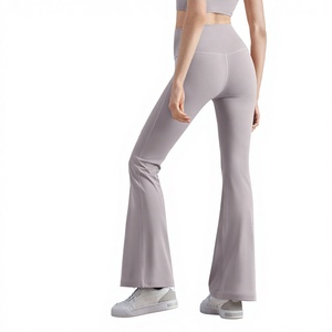 Pantalones de Yoga ZR NULS de Cintura Alta y Pierna Ancha para Mujer, Primavera/Verano, Efecto Levanta Glúteos, Transpirables, Spandex/Nylon - Product Image 1