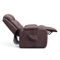 Fauteuil inclinable électrique en cuir pour home cinéma, mobilier de salon, fournisseur de projets, commande en gros commerciale