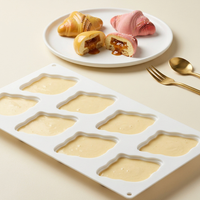 Nouveau moule en silicone de qualité alimentaire pour gâteau croissant, mousse au chocolat, style français, pour la cuisine domestique, outils de cuisson 2026
