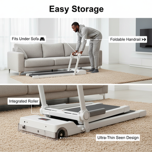 משטח הליכה מתקפל נייד ספורט הליכון חשמלי זול מכונת ריצה מיני מתחת לשולחן - Product Image 5