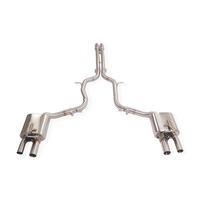 Système d'échappement OEM Valvetronic Catback pour Porsche Panamera 970 3.6L 2010-2016, tuyaux d'échappement SS304, embouts quadruples en fibre de carbone, mise à niveau