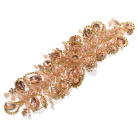 Fil de strass 3D pour mariée, accessoires capillaires à coudre en gros pour robe de mariée, bal de promo, décoration de vêtements WHD219