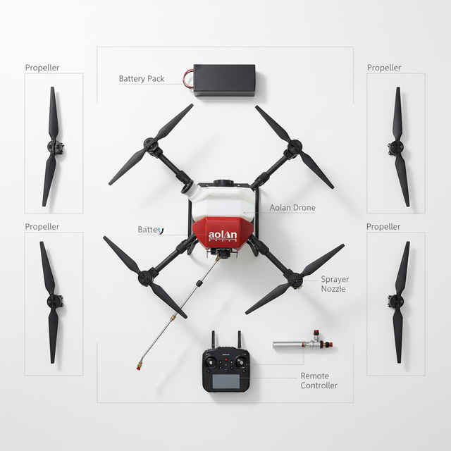 High Pressure Cleaning Drone Professional Waterproof UAV for Building Facade Solar Panel Roof