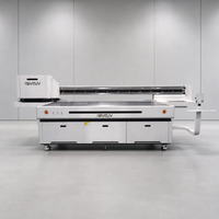 Mesin Cetak UV Flatbed Kecepatan Tinggi 2500x1300mm 4-8 Kepala Ricoh G6 1.5L CISS untuk Karton Bergelombang