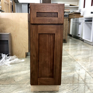 Armario de cocina americano de alta calidad Gabinetes de cocina con fondo de nogal de madera real Coctelera RTA - Product Image 1