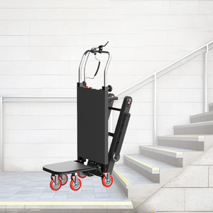 1200W 500KG Máquina eléctrica para subir escaleras Capacidad Plataforma de acero plegable Carro elevador sobre orugas para entregar transporte - Product Image 3