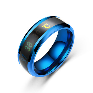 Nova Tecnologia Anel Inteligente Dedo Mágico para Mulheres Homens Amantes de Temperatura Inteligente Anéis Acessórios Aço Inoxidável Anéis Casal - Product Image 6
