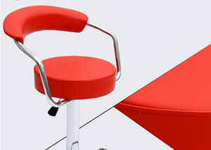 Chaise de bar simple pour pub, tabouret rond en métal violet, style nordique, - Product Image 6