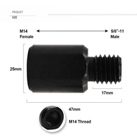 Adaptateur de connexion pour meuleuse d'angle SHDIATOOL M14 vers 5/8"-11 ou 5/8"-11 vers M14 ou M14 vers M10, pour forets diamantés