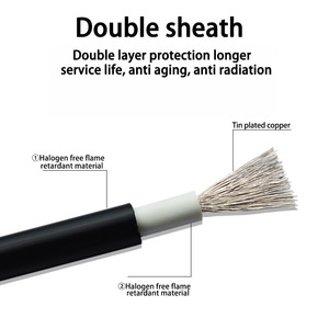 Dây dẫn điện mặt trời DC lõi đồng thiếc bọc cách điện PVC đặc 1.5mm 2.5mm 4mm 6mm 10mm - Product Image 2