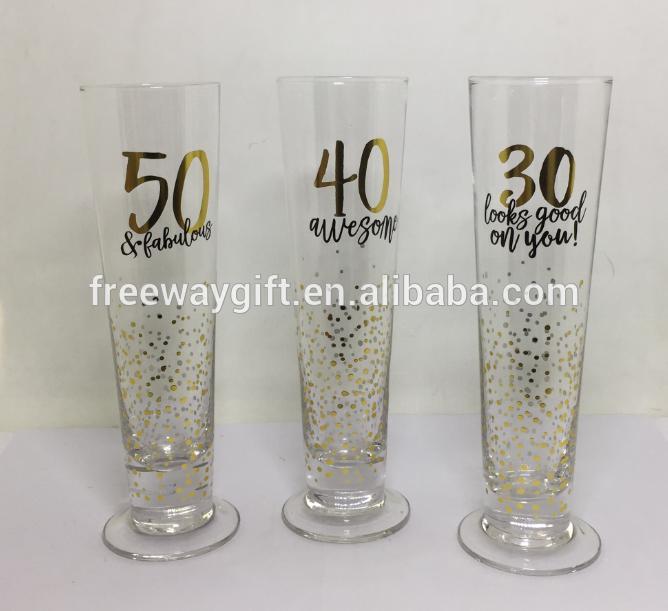 Designer peroni marque amstel artisanat dépoli verre à bière pilsner verres
