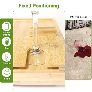 Vente chaude bambou 360 degrés <span class=keywords><strong>pivotant</strong></span> canapé accoudoir canapé <span class=keywords><strong>plateau</strong></span> <span class=keywords><strong>table</strong></span> avec canapé bras porte-gobelet - Product Image 4
