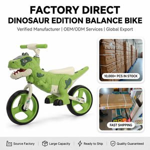 Nueva Bicicleta de Equilibrio para Niños con Diseño de Dinosaurio, Bicicleta de Equilibrio de Alta Calidad con Diseño de Dinosaurio, Bicicleta de Dos Ruedas para Niños de 2 a 6 Años - Product Image 1