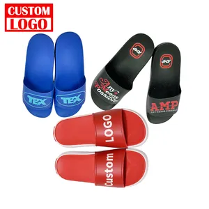 Zapatillas personalizadas de alta calidad, toboganes con logotipo, zapatillas impresas en 3D, sandalias de diseño personalizado, zapatillas personalizadas Unisex