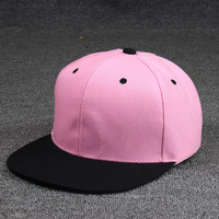 6 Panneau Plain Blank Haute Qualité Snapback Trucker Hat Men 2 Two Tone Unstructured Baseball Snapback Hat