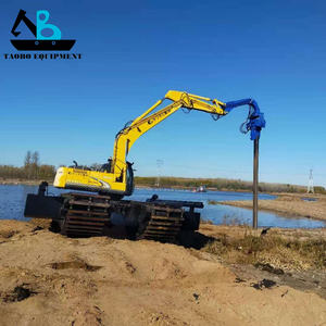<span class=keywords><strong>Machine</strong></span> de battage de pieux hydraulique amphibie embarquée avec pompe et moteur haute performance pour la construction - Product Image 2