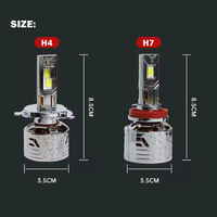 Ampoule de phare LED IOL 120W 15000LM en alliage de zinc, nouvelle, 12V 6000K, H4 H7 H13 9004 9007 9012 880 D2C IP67, faisceau haut/bas