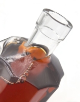 Bouteille à liqueur en verre transparent gravé mat, capacité personnalisable, très vendue, pour rhum, vodka, brandy, whisky, spiritueux