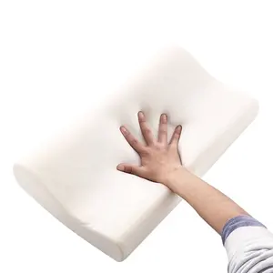 Wholesale Bamboo Fabric Latex Pillow for Home and Hotel Bed Sleeping 30*50cm Standard Size