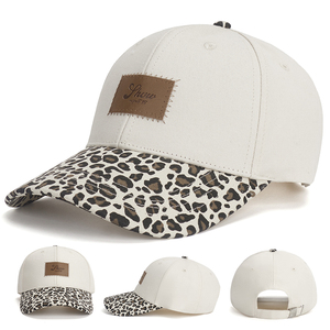 Fashion Casual Unisex Leopard Print Patch Cotton <b>Baseball</b> <b>Cap</b> Sports <b>Caps</b> for Summer Sun Protection - Product Image 2