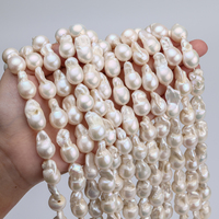 Perles de culture d'eau douce naturelles de qualité AA, Keshi Baroque, 11-12 mm+, blanches, en vrac, pour la fabrication de bracelets, approvisionnement en gros