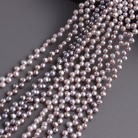Perles de culture d'eau douce naturelles AAA de 4-5 mm (blanc/rose/violet) - Perles bouton percées sur le dessus, forme ronde et lustre intense, pour boucles d'oreilles clous