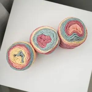 Gradient Cake Yarn for Knitting and Crochet