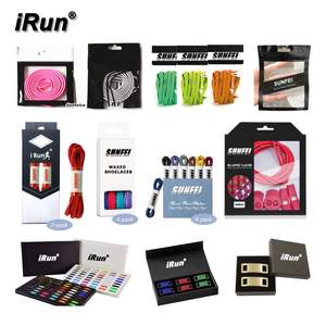 IRun Kustom Dicetak Logo Tali Sepatu dengan Embossed Gold Tips Disesuaikan Logo - Product Image 4