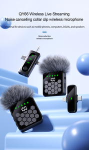 ميكروفون Lavalier لاسلكي صغير QY66 3-in-1 مسجل ميكروفون تسجيل G cast لاسلكي محمول للهاتف بودتكتوك لايف - Product Image 3